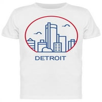 Detroit City icon Majica-MAN -IMage by Shutterstock, muški 3x-veliki