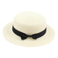 Kašika za žene široki pod Dječjim dječjim dječacima ljetni fedora slama šešir široki disketa na plažu