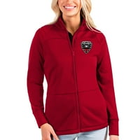 Ženska antigua crvena D.C. United linkovi puna zip jakna za golf