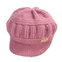 Pleteni šešir vrhunski ljubavni dekor za zgužn za zadebljano, zadebljano zadebljano zimsko zimsko termalno