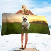 Bull Terrier Print Veliki ručnik za plažu za kupatilo na otvorenom Lagani meki ručnici Super upijajući