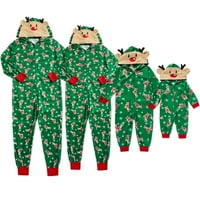 Viworld Božićna porodica koja odgovara pidžami Postavi crtani džepni džepovi za muškarce žene za djecu