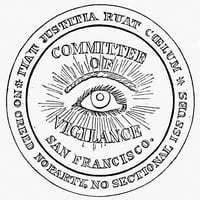 Seal Vigilante, 1856. NESEAL od Odbora za budništvo San Francisco, 1856. Poster Print by