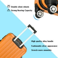 GZXS putnički setovi za prtljag, Hardshell Carner-on prtljag, lagana kofer za ventilaciju, uspravni koferi, narandžasti