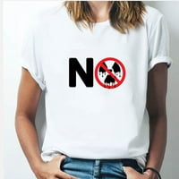 Fjofpr Ženo tiskana majica Veliki nuklearni kontaminacija Ocean zagađenje dame Ležerne prilike kratkih