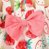 FVWitlyh Čvrsto pletene odjeće za bebe suknje za suspenzije odjeće za mjesec dana rođendan odijelo djevojke