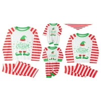 Holiday Christmas Pajamas Set, Porodična podudaranje sanja za spavanje za spavanje za parove djeca beba