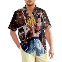 Muška havajska majica Dragon Ball Z Creative Big i visoke ljetne košulje za muškarce za porodičnu odmor
