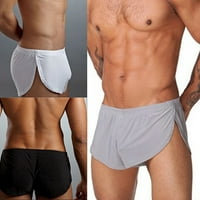 Štetno muškarci seksi meka segmentacija casual sport kućne hlače za hlače donje rublje, bijelo
