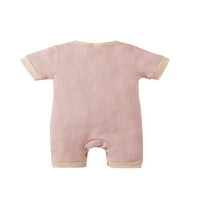 Qiylii bebe's bodysuit kratki rukav kontrastni boja O-izrez jednokradne robe