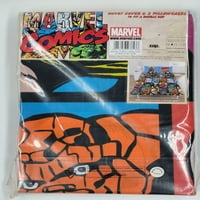 Marvel stripovi znakovi dvostruki prekrivač i jastučnici za bračni krevet