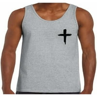 Awkward Styles Crni Clos Center Top majice za muškarce Christian Muške tenkovi Christian Cross Odeća