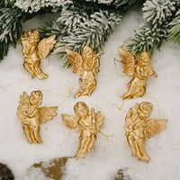 Gold Anđeo privjesak Božićna dekoracija stabla Viseći ukrasi Kućni dekor vrata