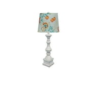 Mod rasvjeta i dekor antikne bijele austinske stolne svjetiljke s obalnom dizajnerskom hladu