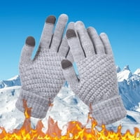 Yubnlvae Creative Women-a sa zaslonom Mobilni telefon debeli i za odrasle za odrasle tople zimske pletene i moderne i rukavice Muške rukavice za snegu rukavice e