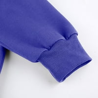 Dasayo Fashion Women patentni pulover vrhovi čvrsti duksevi dugim rukavima s dugim rukavima V-izrez