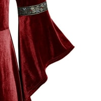 Absuyy haljine za žene Casual Patchwork zimski jesen elegantni zavoj kvadratni vrat dugih rukava velike