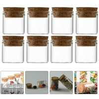 Male staklene boce drvene boce od staklenih boca transparentne želja boce labave čajne boce za pakiranje