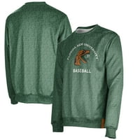 Muška zelena Florida A & M Rattlers bejzbol naziv DROP CREWNeck pulover dukserica