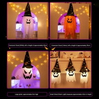 Halloween Ghost, svjetlosni vještica Hatin viseći dekor zabave Favorit uklet House Prop