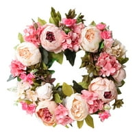 Peony veštački cvjetovi vijenci savršeni kvalitetni simulacijski vijenac za vjenčanje vjenčanje kućni