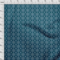 Onuoone Georgette viskoza Teal plava tkanina Geometrijska bandhani DIY odjeća za preciziranje tkanine