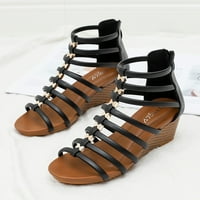 Caicj ženske cipele Ženske sandale Arch Support Flip Flops sa širokim remenom Comfort Orthotic Walk