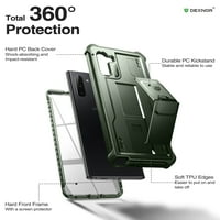 Dexnor za Samsung Galaxy Note, [ugrađen u zaštitniku zaslona i Kickstand] Zaštita od teške vojne ocjene