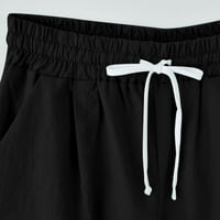Ženske hlače Dressy Casual High Strukska maselion Print Plus Veličina Kratke hlače Pokazivanje plaže Pjestom Pet boint pantalona