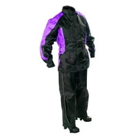 Fulmer, 4501723, Ženska odijelo za kišu motocikala - propela - vodootporna kišna jakna i hlače - crna ljubičasta, srednja