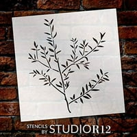 Stencil tankog lista studior za više od ponovnog odmora za višekratnu upotrebu, lakiranje drveta DIY