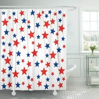 Uzorak Patriotske crvene bijele plave zvijezde 4. srpnja Kupatilo za kupatilo za kupanje