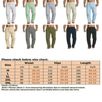 Cindysus casual labave pantalone za muškarce Čvrste hlače za izvlačenje u boji elastične struke joga