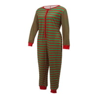 Fanvereka Porodica koja odgovara Pajamas odijela za tatu mama Kids Božićni PJS prugasti kombinezon za