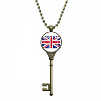 COURTSKA LAGA UK Art Deco modni ključ ogrlica privjesak privjesak ukrašen lanac