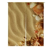 Morske školjke pijesak japanske norverane zavjese vrata za zavjese za obradu prozora za zavjese