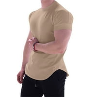 Muška majica Ležerne prilike modernih fitness kratkih rukava Brzi suhi stručnjak za obuku košulja za