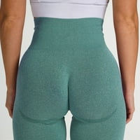 Ženske hlače Sportska joga čvrste boje elastične podizne vježbe hlače za žene