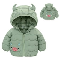 GUBOTARE kaputi za dječake Toddler Boys Girls Winter kaput crtana jakna od kravlje s kapuljačom odgojena