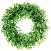 Umjetno zeleni list vijenac - Garland vanjski zeleni vijenac za kratka vrata na zidu prozora