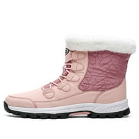 Rochimi Ženske čizme za snijeg Zimske tople cipele protiv klizanja na otvorenom MID-Calf Boot Pink 7