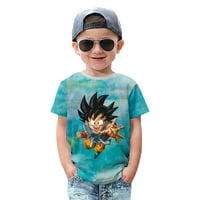 Dragon Ball Wopn kratki rukav majica Retro casual Thirts Christma Poklon za dječake i djevojkeValentinovo