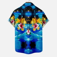 Njoeus muns majica muške majice za muškarce Ležerne prilike Havajska košulja Havajska košulja ima džepove