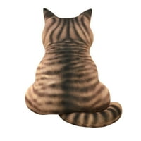 3D ispisani mačji stražnji stražnji jastuk plišani igrački simulacijski jastuk za simulaciju mačaka
