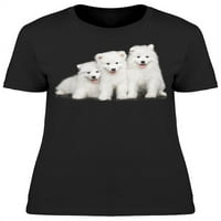 Three Samovijeni štenad sjede majice - sumage od shutterstock, ženske XX-velike