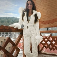 Čipka za povratak Kombinezon Debele žene Zipper skisuit skijaški odijelo Sportski vanjski snowboard