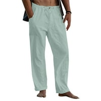 Muške hlače Casual Solid pantalona puna dužina labavog gumba Pocket CrckString casual pant