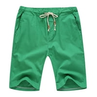 Elneeya Muške kratke hlače Prozračne pantalone za prozračne hlače izvlačenja mekane udobne kratke hlače
