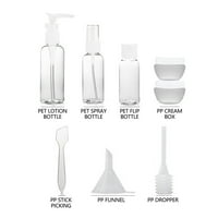 TutunAumb Travel Split Postavite prozirni kozmetički plastični bočični šampon za dispenzer prijenosni