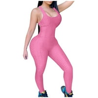 Žene velike veličine bez leđa za vežbu Fitness hlače Skinny kombinezon Tummy Control čučnjeva ultra